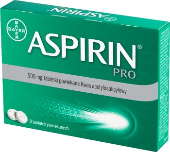Bayer Aspirin Pro 500 mg film-coated tablets