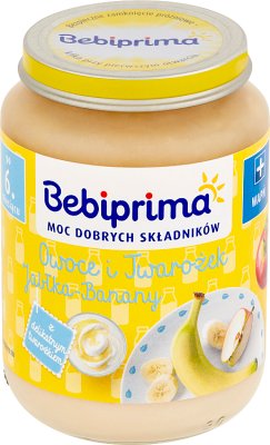 Bebiprima fruit and cottage cheese Apple-Banana