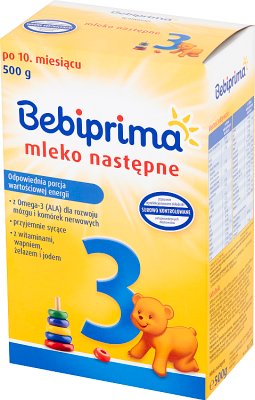 Молоко Bebiprima 3 следующая