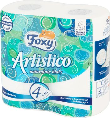 Foxy Artistico toilet paper white