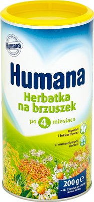 Humana tea on tummy