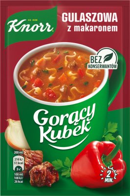Knorr Hot Mug Goulash with noodles