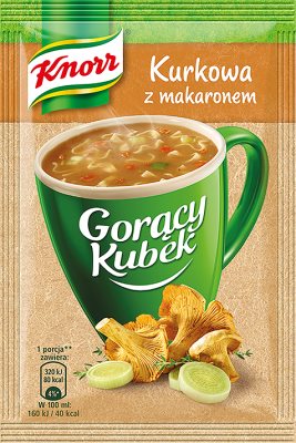 Tasse Knorr Hot Kurkov avec des nouilles