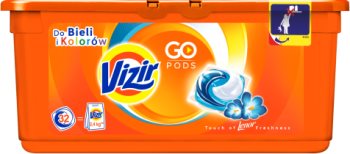 Vizir Touch of capsules Lenor Fraîcheur pour le lavage blanc et couleur