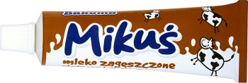 Bakoma Mikuś sweetened condensed milk, cocoa