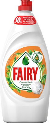 Fairy Dishwashing liquid orange with lemongrass