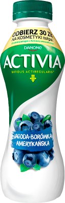 Danone Activia jogurt do picia jagoda borówka amerykańska