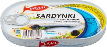 sardines du Graal à l'huile végétale