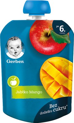 Gerber Deser w tubce jabłko mango