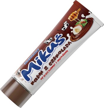 crème Bakoma Mikus au chocolat, des noix et du miel