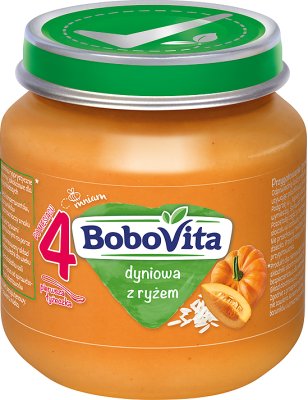 Soupe à la citrouille BoboVita avec du riz