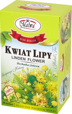 Mallow a base de plantas de té flor de tilo