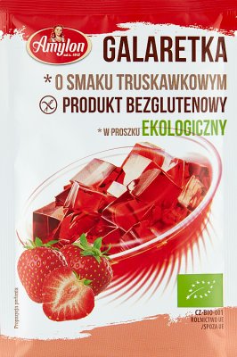 Amylon Galaretka o smaku truskawkowym bezglutenowa BIO
