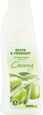 Luksja Creamy Bain moussant olive et le yaourt