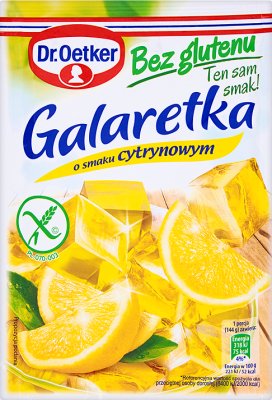 Dr.Oetker glutenfreie Gelee mit Zitronengeschmack