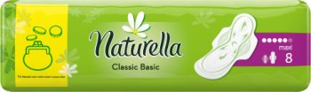 Naturella Classic Basic Podpaski ze skrzydełkami Maxi