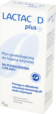 Lactacyd Femina Plus Płyn Ginekologiczny do higieny intymnej na podrażnienia i upławy