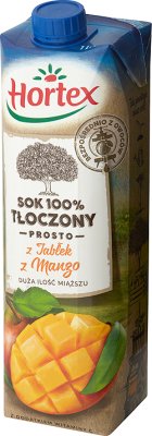 Hortex Sok 100% tłoczony z jabłek z mango