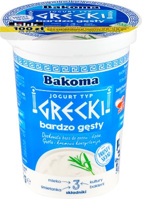 Bakoma jogurt naturalny Grecki 7,5%