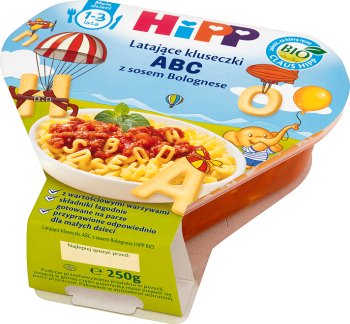 HIPP Junior BIO Latające kluseczki ABC z sosem Bolognese