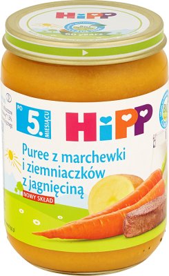 HiPP puree z marchewki i ziemniaczków z jagnięciną BIO