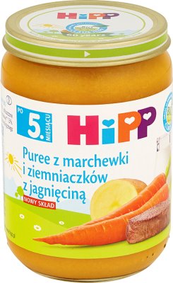 Puree z marchewki i ziemniaczków z jagnięciną BIO 