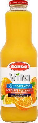 Sonda Vita Odporność Sok 100% Pomarańcza z dodatkiem witaminy C