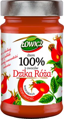 Łowicz Dżem 100% z owoców Dzika róża