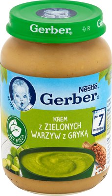 Gerber cream with green vegetables with zucchini without meat