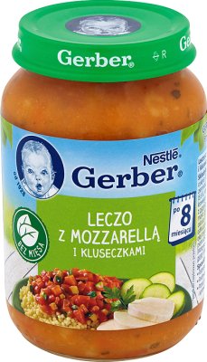 Gerber Leczo z mozzarellą i kluseczkami  bez mięsa