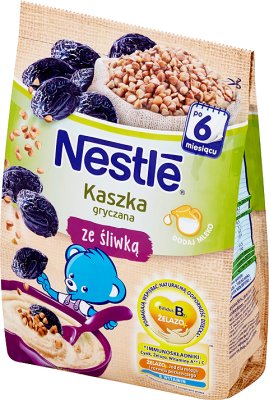 Nestle buckwheat porridge with prunes