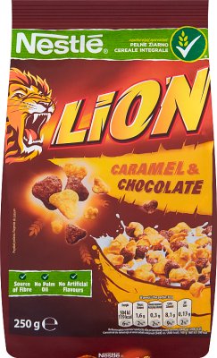 Nestlé Lion Płatki śniadaniowe z czekoladą i karmelem