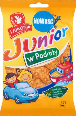 Lajkonik Junior w podróży Drobne pieczywo o smaku waniliowym