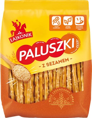 Lajkonik sticks with sesame seeds