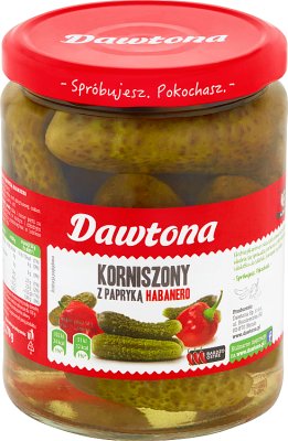 Dawtona Korniszony z papryką habanero