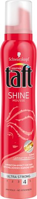 Taft Brilliant Shine Ultra Strong hair mousse
