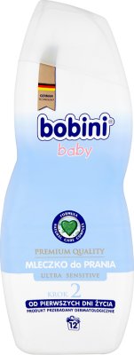 Bobini mleczko do prania ubranek niemowlęcych i dziecięcych Ultra Sensitive