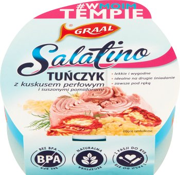 Graal Salatino Tuńczyk z kuskusem perłowym i suszonymi pomidorami