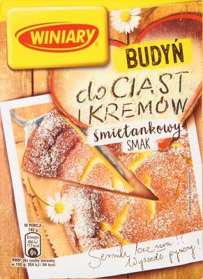 Winiary custard creams for cakes and cream