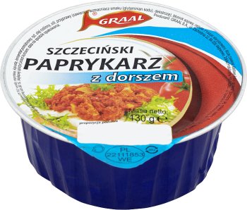 Grail Szczecin red peppers with cod