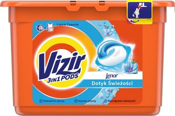 Vizir capsules for washing the white and kolorów.Touch Of Lenor Freshness