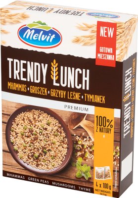 Melvit Tendencias mhammas almuerzo Blend, setas, guisantes, 4x100g tomillo