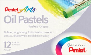 Pentel pasteles del aceite 12 colores