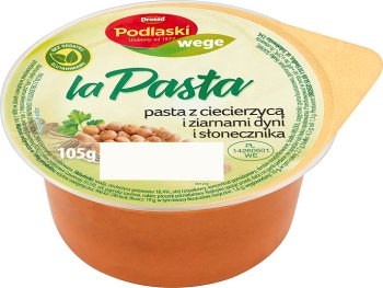 Drosed Pasta z ciecierzycą i ziarnami dyni i słonecznika