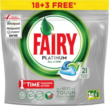 Fairy capsules for dishwashers Platinum All-in-One