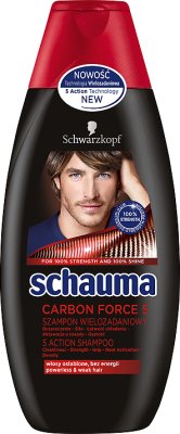 Schwarzkopf Schauma Champú para mężczyzn.Carbon Force 5