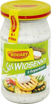Winiary primavera con salsa de eneldo