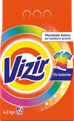 Vizir detergente en polvo para tejidos de color