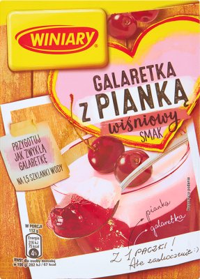 Winiary Galaretka z pianką  smak wiśniowy