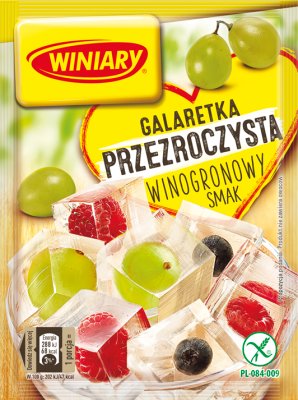 Winiary transparent jelly grape flavor